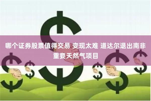 哪个证券股票值得交易 变现太难 道达尔退出南非重要天然气项目
