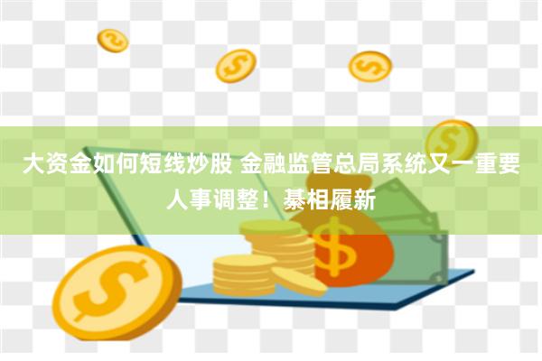 大资金如何短线炒股 金融监管总局系统又一重要人事调整！綦相履新