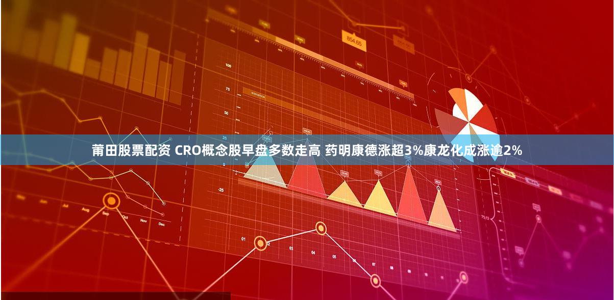 莆田股票配资 CRO概念股早盘多数走高 药明康德涨超3%康龙化成涨逾2%