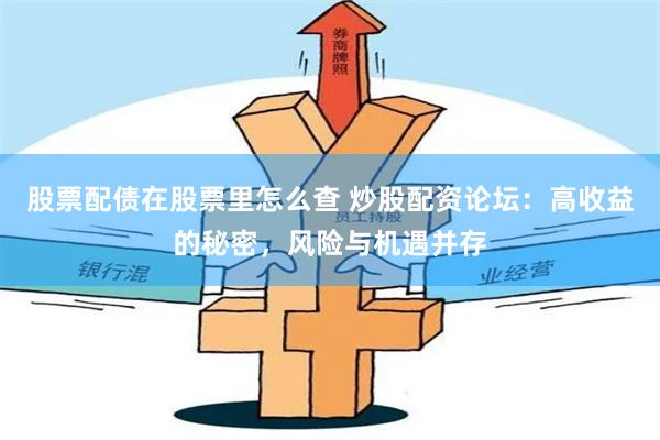 股票配债在股票里怎么查 炒股配资论坛：高收益的秘密，风险与机遇并存